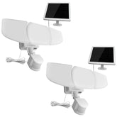 2-Pack 2000-Lumen White Integrated LED Solar Triple Head Security Light