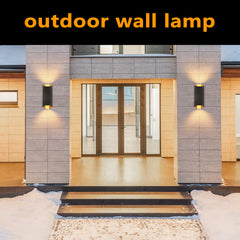13-in Black Integrated Outdoor Wall Light