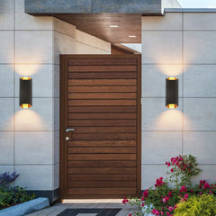 13-in Black Integrated Outdoor Wall Light