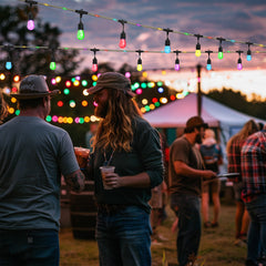 48-ft Color Changing LED String Light with Rope Light