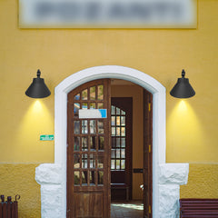 18.75-in Black Integrated Outdoor Wall Light