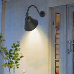 18.75-in Black Integrated Outdoor Wall Light