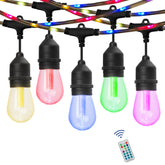 48-ft Color Changing LED String Light with Rope Light