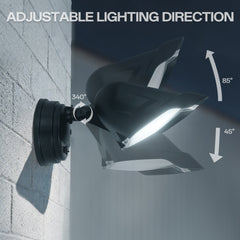 8000 Lumen Black LED Flood Light