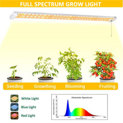48.6-in 1-Light White 42-Watt Full Spectrum LED Grow Light Kit