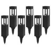 30 Lumens Solar Filament LED Bollard Path Light – 6-Pack