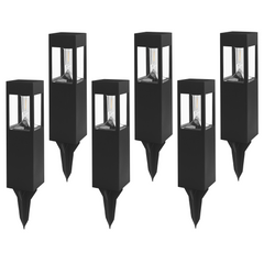 30 Lumens Solar Filament LED Bollard Path Light – 6-Pack