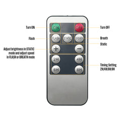 50FT Solar Outdoor String Light 15 LED Bulbs with Remote