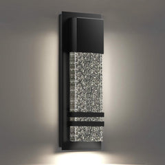 Cedar Hill Wall light 14-in H Black Integrated LED Outdoor Wall Light