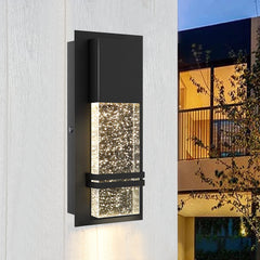 14-in Black Integrated Outdoor Wall Light