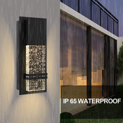 14-in Black Integrated Outdoor Wall Light