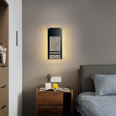 14-in Black Integrated Outdoor Wall Light