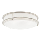 Flush Mount Light,1-Light Brushed Nickle LED