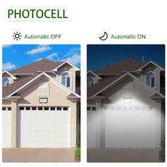 Black Hardwired LED Outdoor Wall Pack Light 10000-Lumen