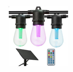 Westinghouse 36FT Solar RGBW String Light – 15 Bulbs