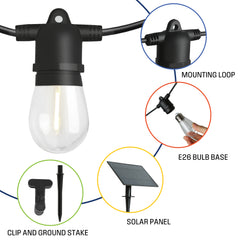 Westinghouse 36FT Solar String Light – 15 Bulbs