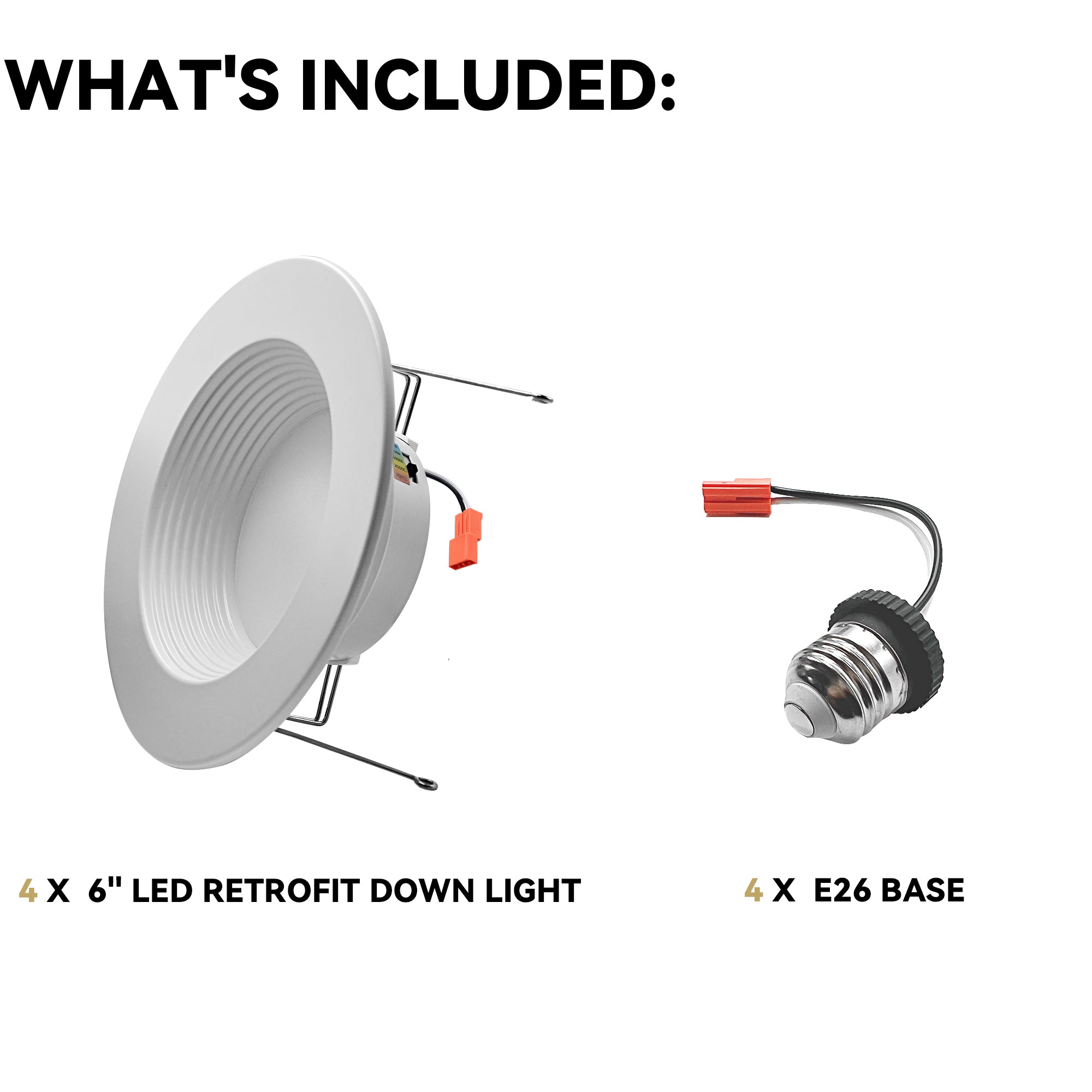 5/6 in. 5 Adjustable CCT LED Retrofit Recessed Downlight 4 Pack