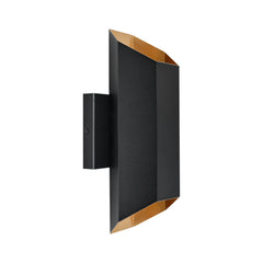 13in Black LED Wall Sconce 400 Lumens, 2700K