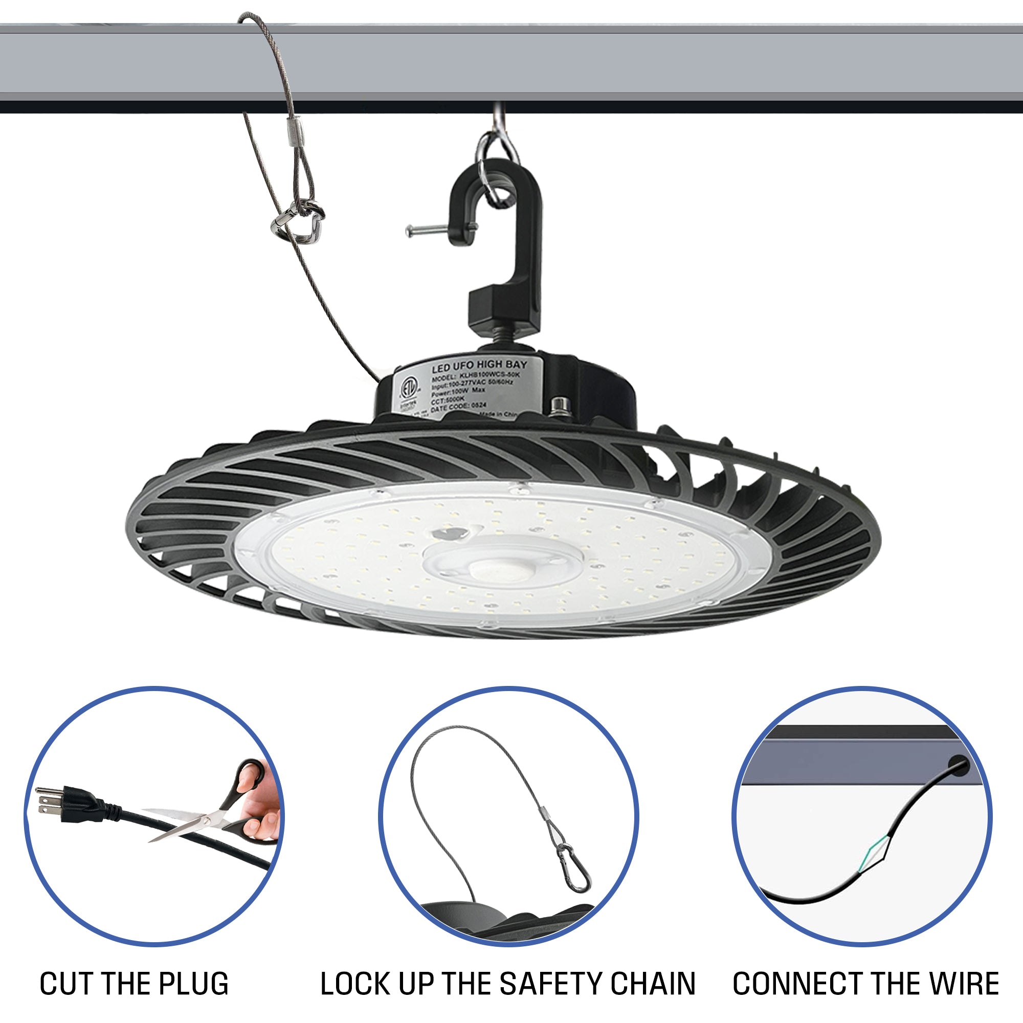Westinghouse 10,000 Lumen LED High Bay Light – Black