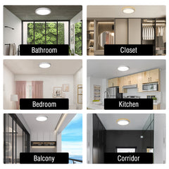 13-Inch LED Flush Mount Ceiling Light with Night Light