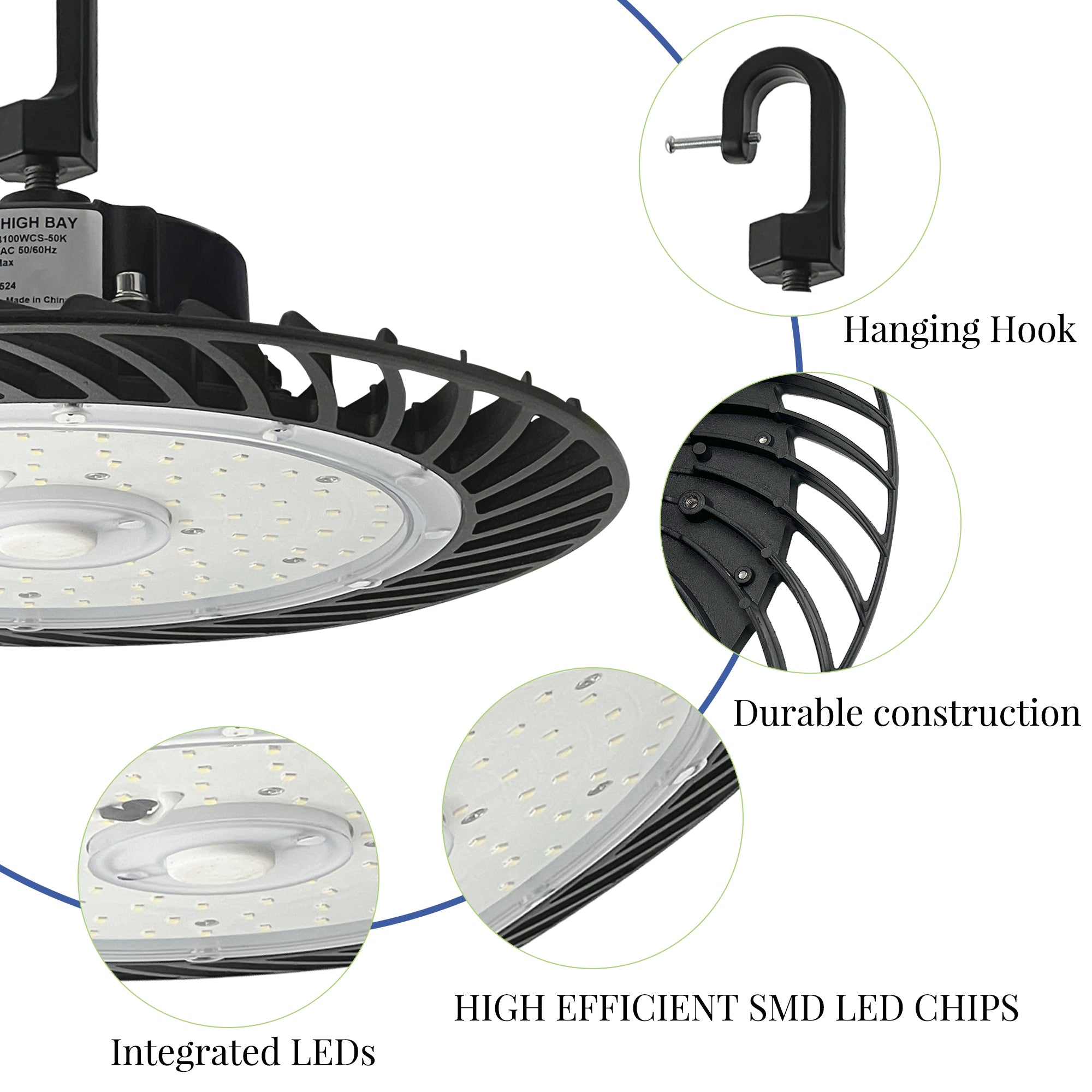 Westinghouse 10,000 Lumen LED High Bay Light – Black
