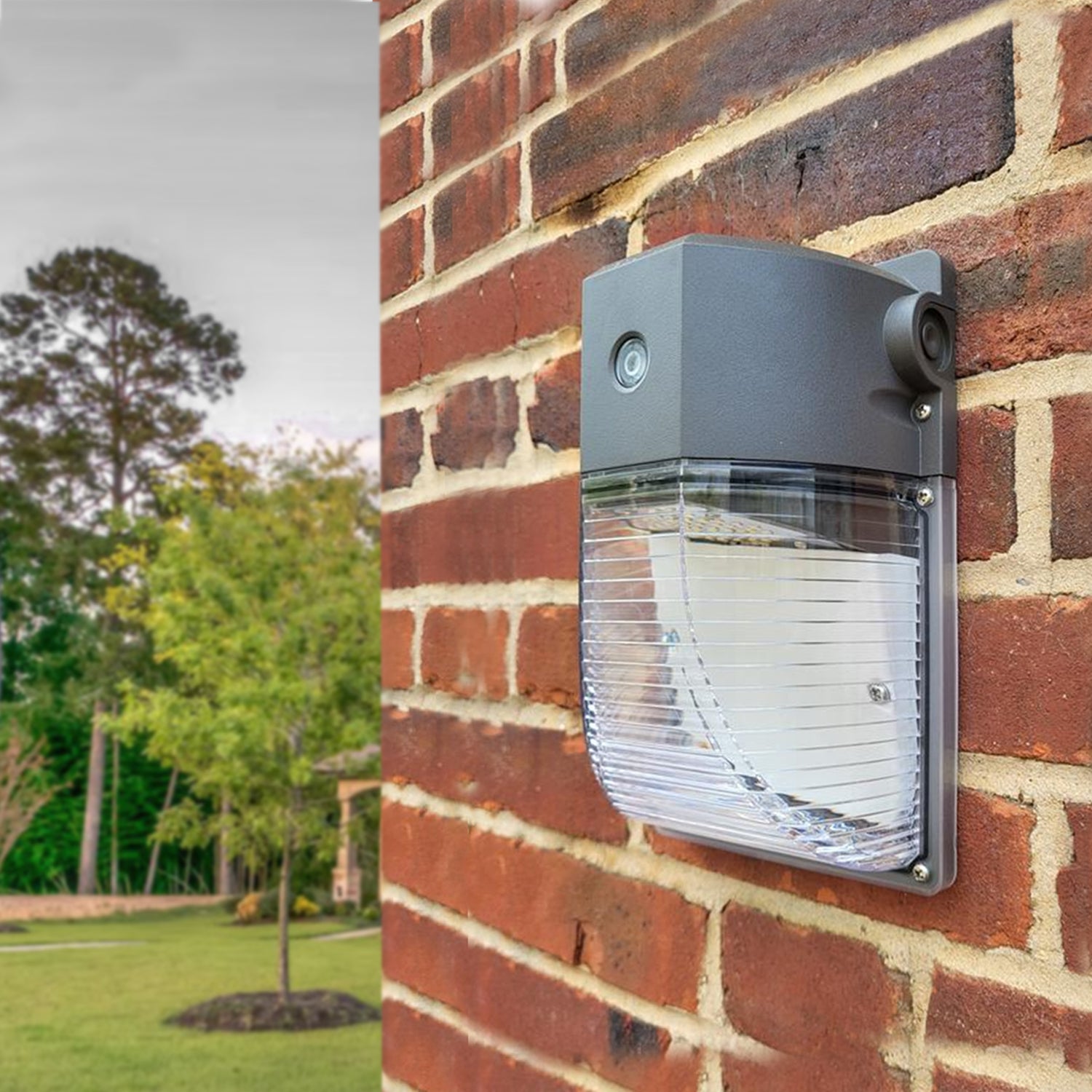 26W Black Hardwired LED Outdoor Wall Pack Light 2730 Lumen