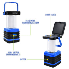 Westinghouse 1000 Lumen Solar Rechargeable LED Portable Lanterns (Set of 2)