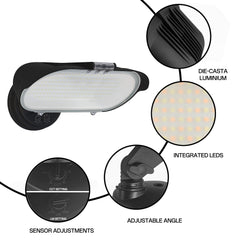 8000 Lumen Black LED Flood Light