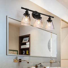 3-Light Black Modern/Contemporary Vanity Light