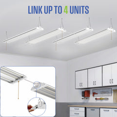 4-ft 12000 Lumen Linkable LED Shop Light