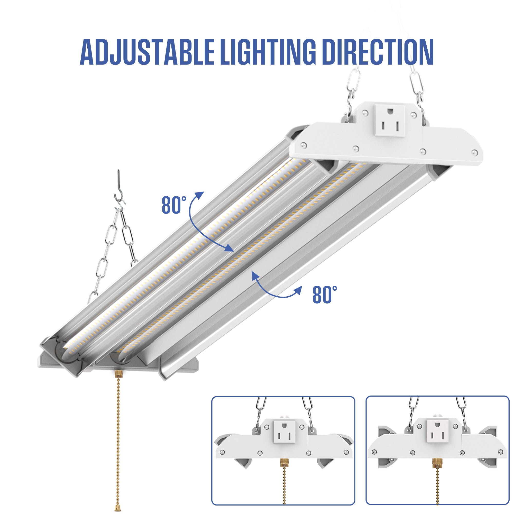4-ft 12000 Lumen Linkable LED Shop Light