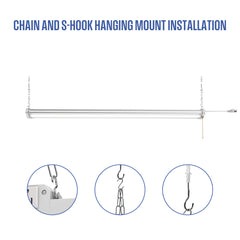 4-ft 12000 Lumen Linkable LED Shop Light