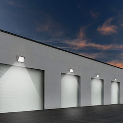 Cedar Hill Black Hardwired LED Outdoor Wall Pack Light 8800 -Lumen