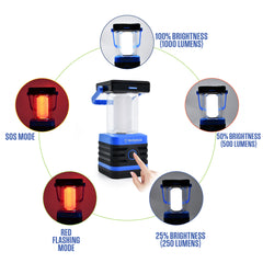 Westinghouse 1000 Lumen Solar Rechargeable LED Portable Lanterns (Set of 2)