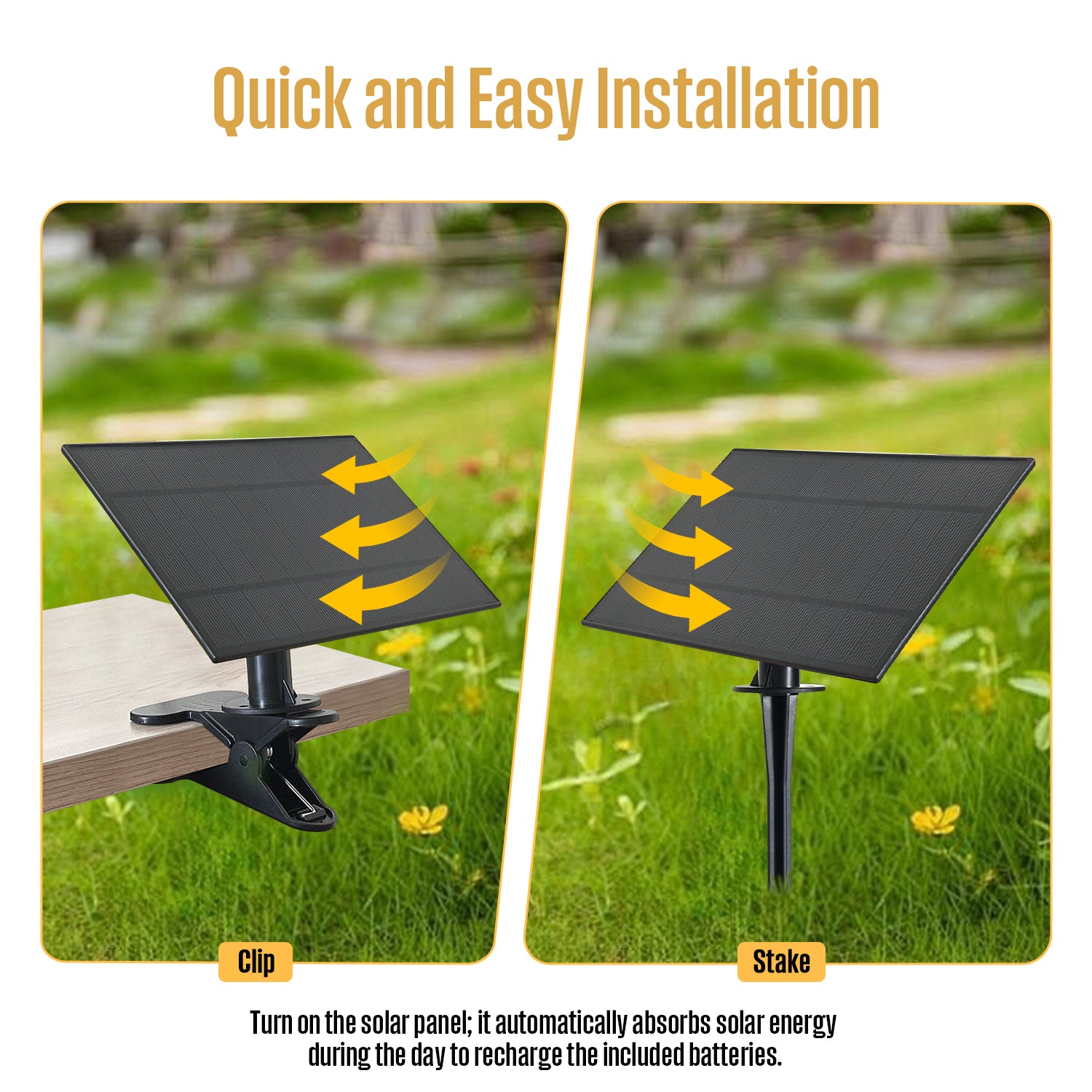 50FT Solar Outdoor String Light 15 LED Bulbs with Remote