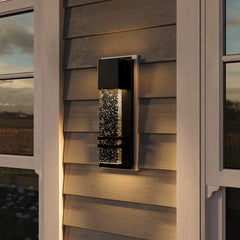 Cedar Hill Wall light 14-in H Black Integrated LED Outdoor Wall Light