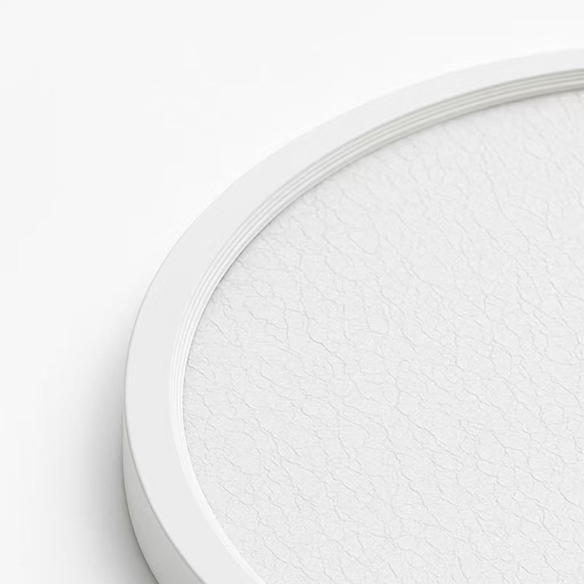 15-in Crackle Lens White Integrated LED Flush Mount Light