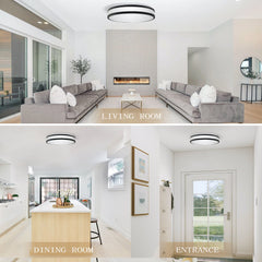 13 inch Flush Mount LED Ceiling Light Fixture 3000K/4000K/5000K