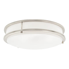 Flush Mount Light,1-Light Brushed Nickle LED