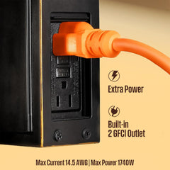 17-in H Matte Black Dusk to Dawn Outdoor Wall Light With GFCI