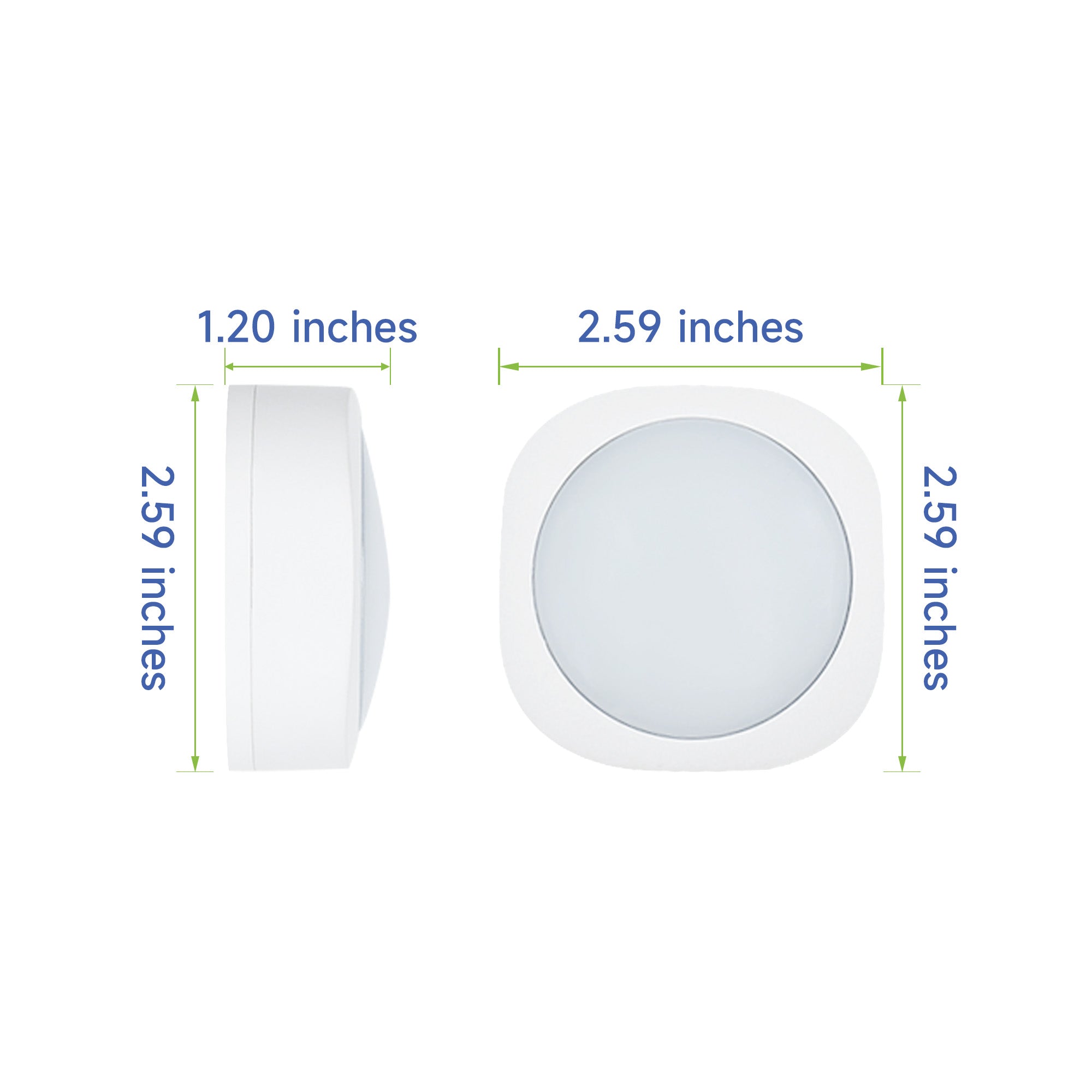 6-Pack Battery Operated Indoor LED Puck Light with Remote