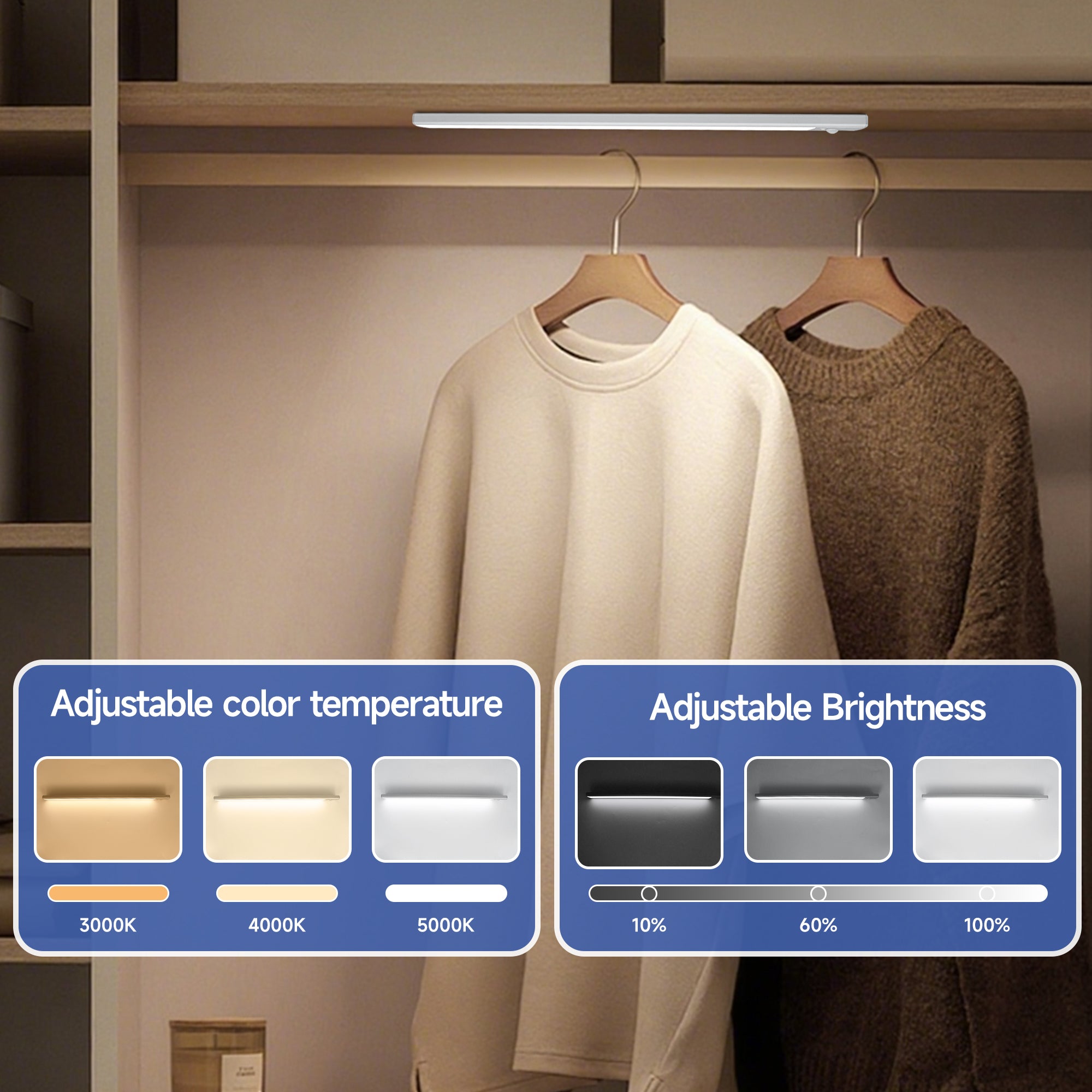 18-in 300 Lumen Under Cabinet Light-2Pack