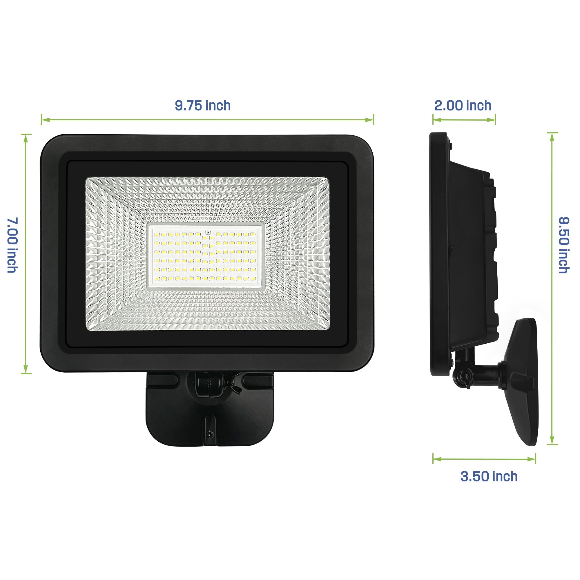 300 -Watt EQ Hardwired LED Black 1 -Head Dusk-to-Dawn Flood Light 5000 -Lumen