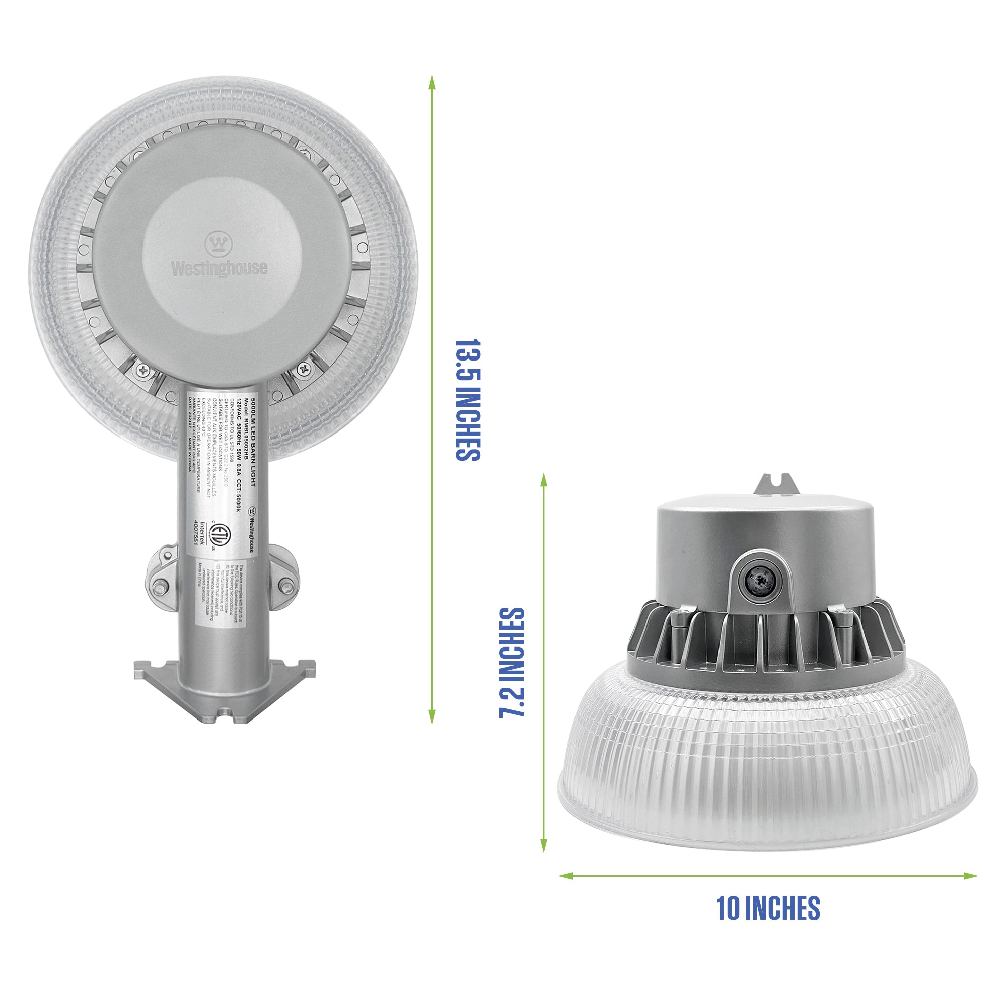 Westinghouse 5000 Lumen Wired Barn Light – 2-Pack