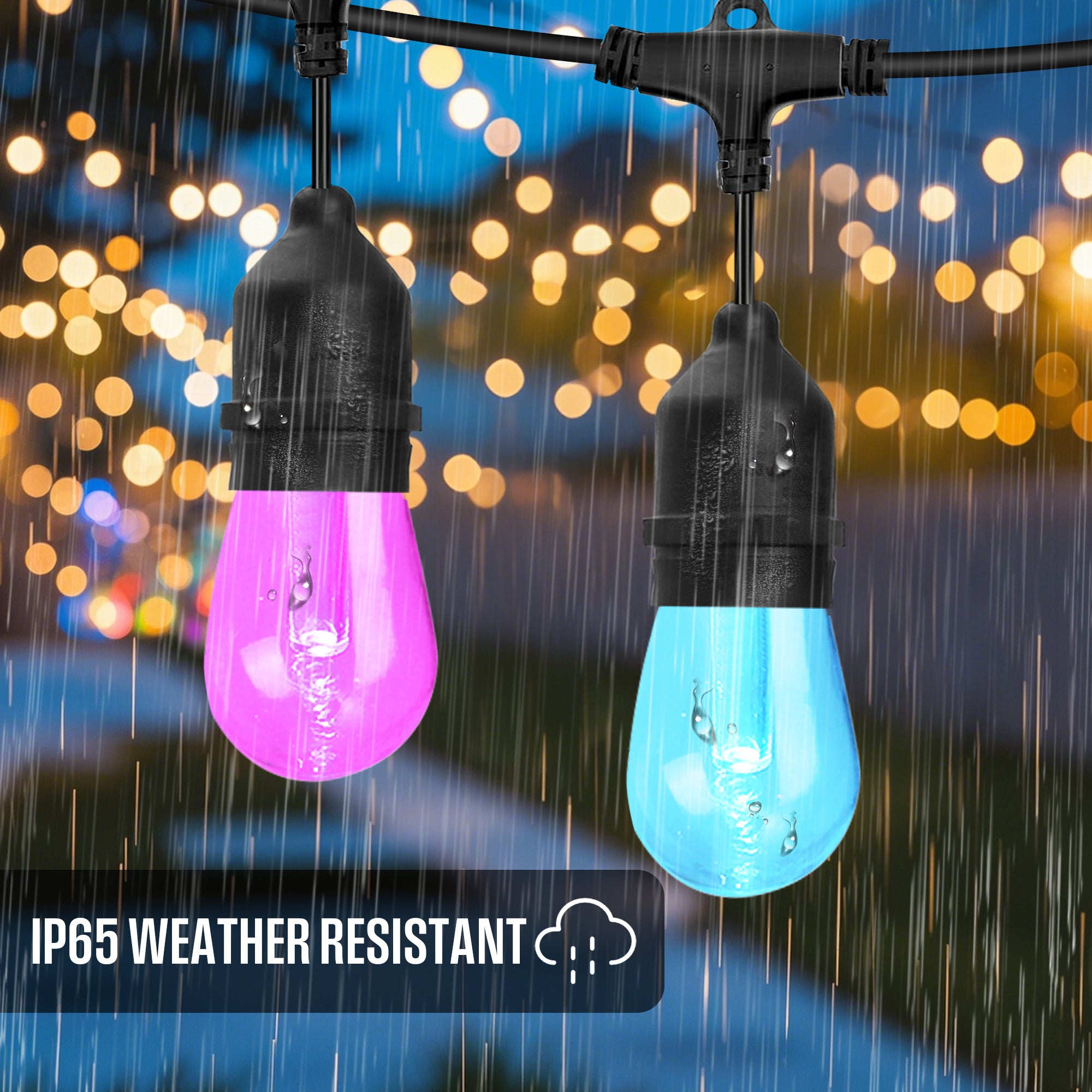 48 FT., 24 Bulb Color Changing String Light