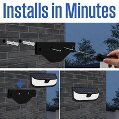 Westinghouse 1200 Lumen Solar LED Motion Activated Wall Lights – 4-Pack