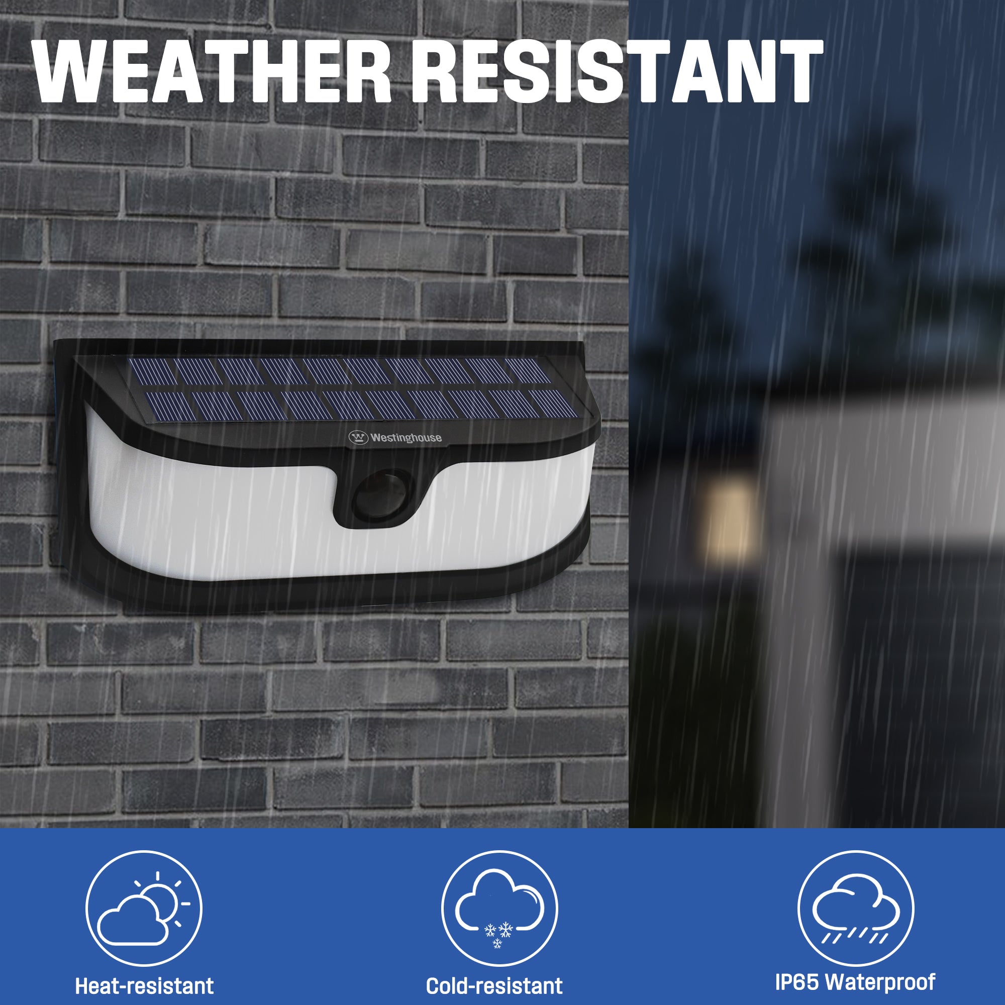 Westinghouse 1200 Lumen Solar LED Motion Activated Wall Lights – 4-Pack