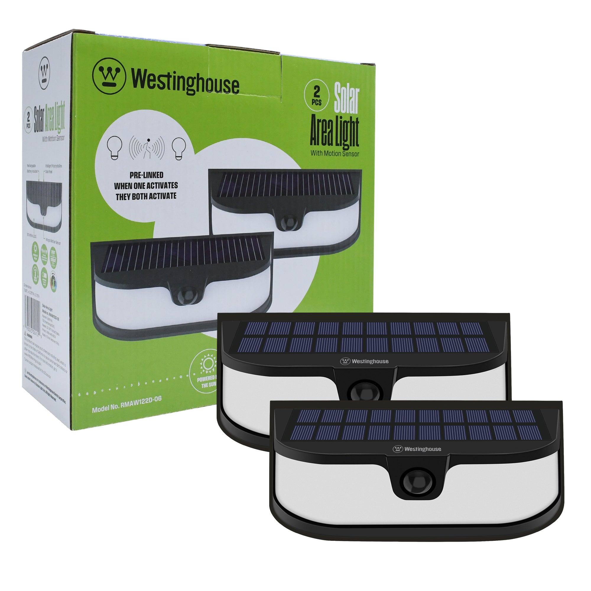 Westinghouse 1200 Lumen Solar LED Motion Activated Wall Lights