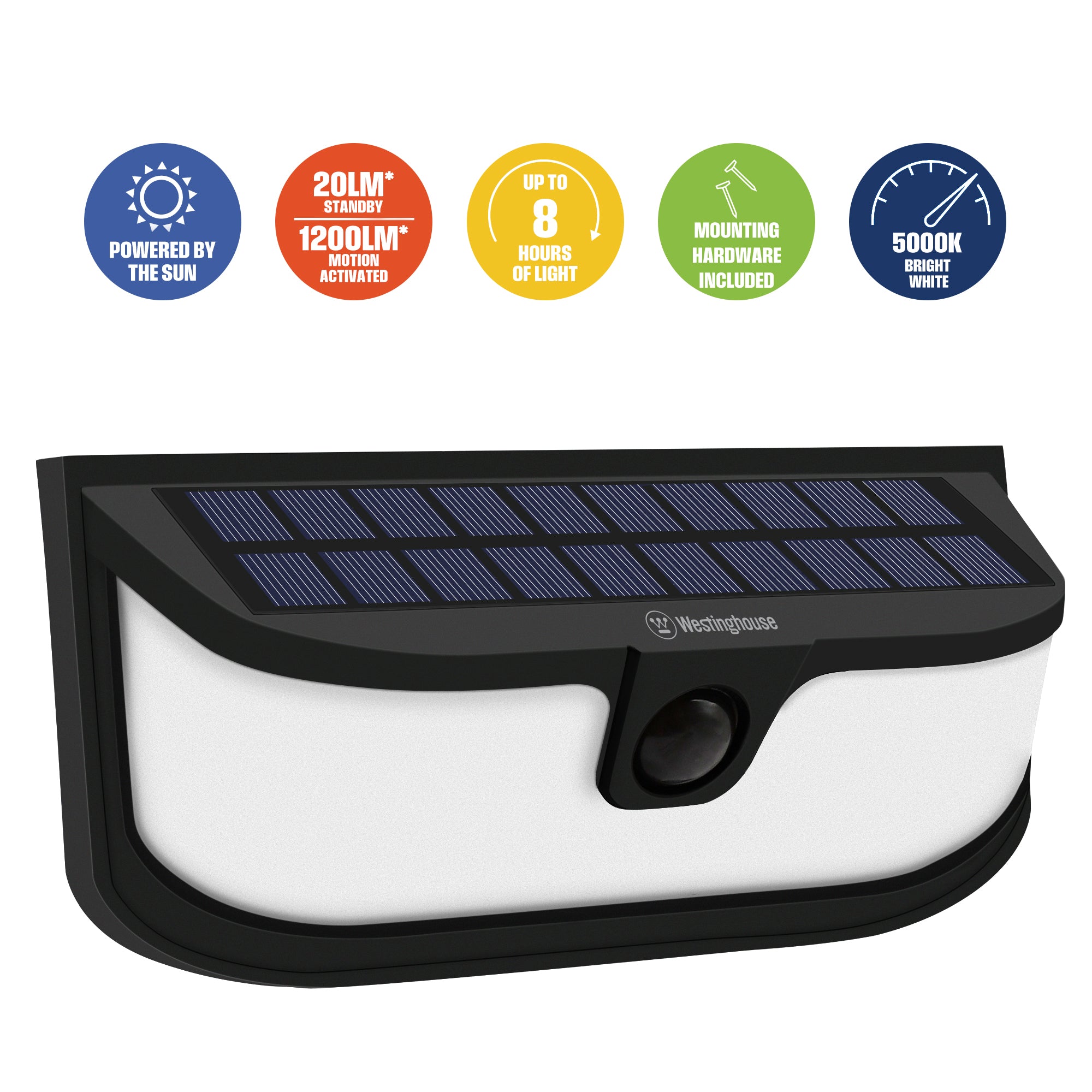 Westinghouse 1200 Lumen Solar LED Motion Activated Wall Lights