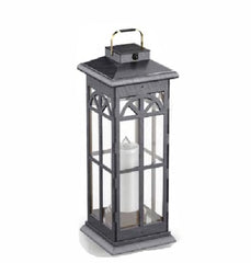Solar Lantern with Flameless Flickering Candle & Motion-Sensor Security Light – 400 Lumens